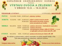 Pozvánka na výstavu ovocia a zeleniny
