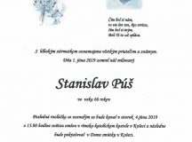 Smútočné oznámenie Stanislav Púš