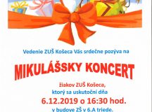 Mikulášsky koncert 06.12.2019